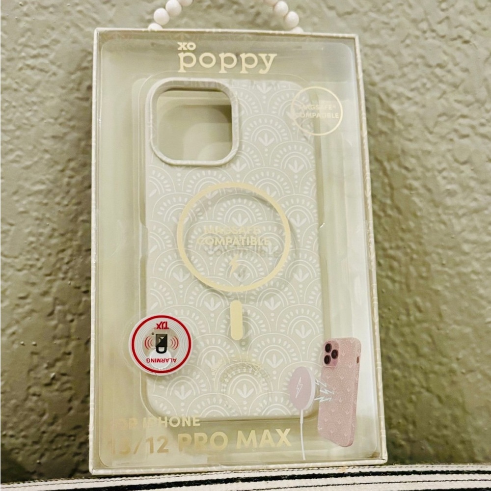 White iPhone Case with Ring Holder and MagSafe Compatibility